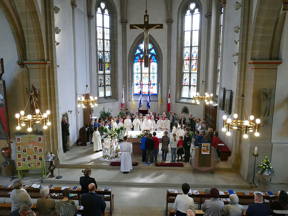 Dankgottesdienst der Kommunionkinder (Foto: Karl-Franz Thiede)